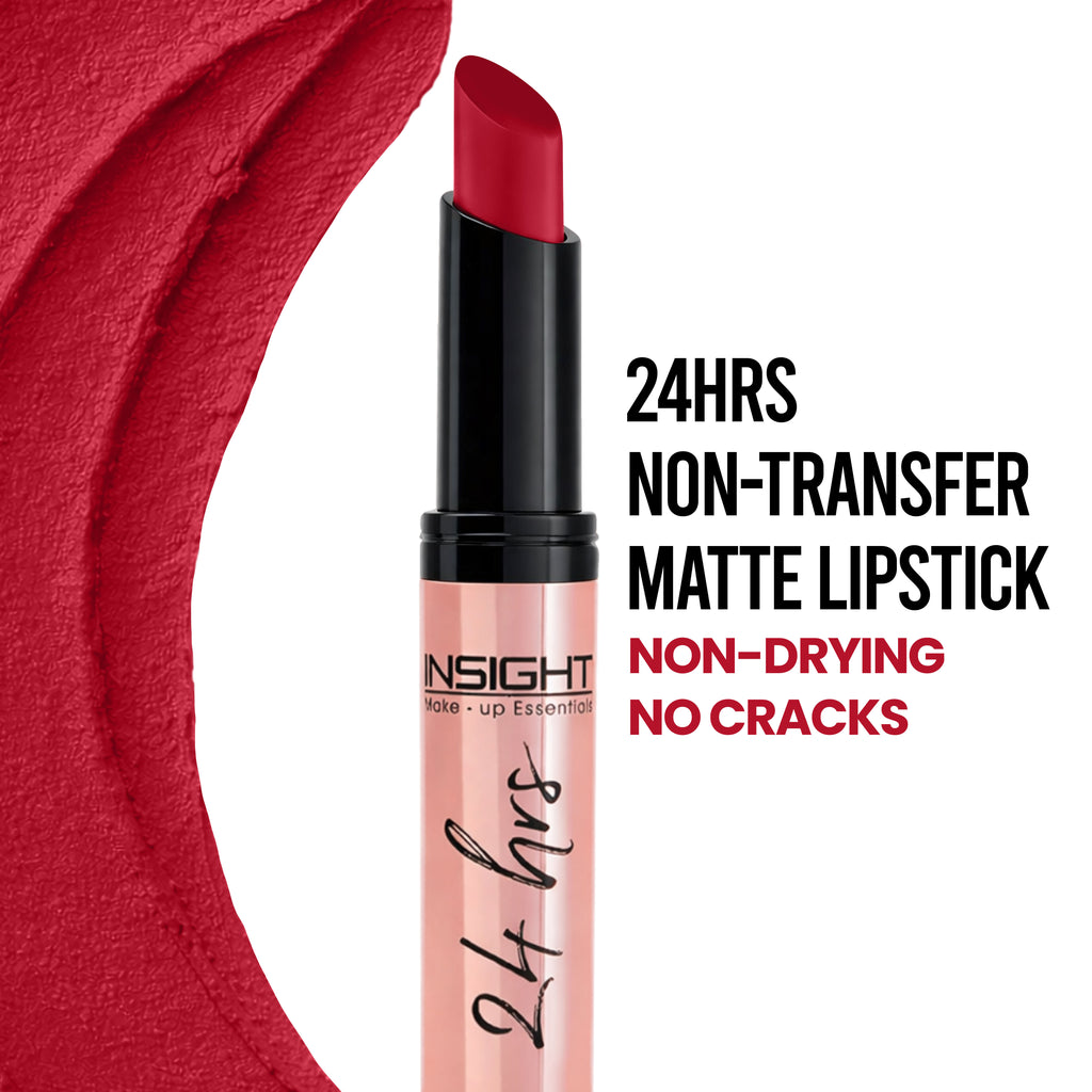 24 Hrs Non Transfer Matte Lipstick, Creamy Texture Matte Finish, Waterproof - Pinkity Pooh