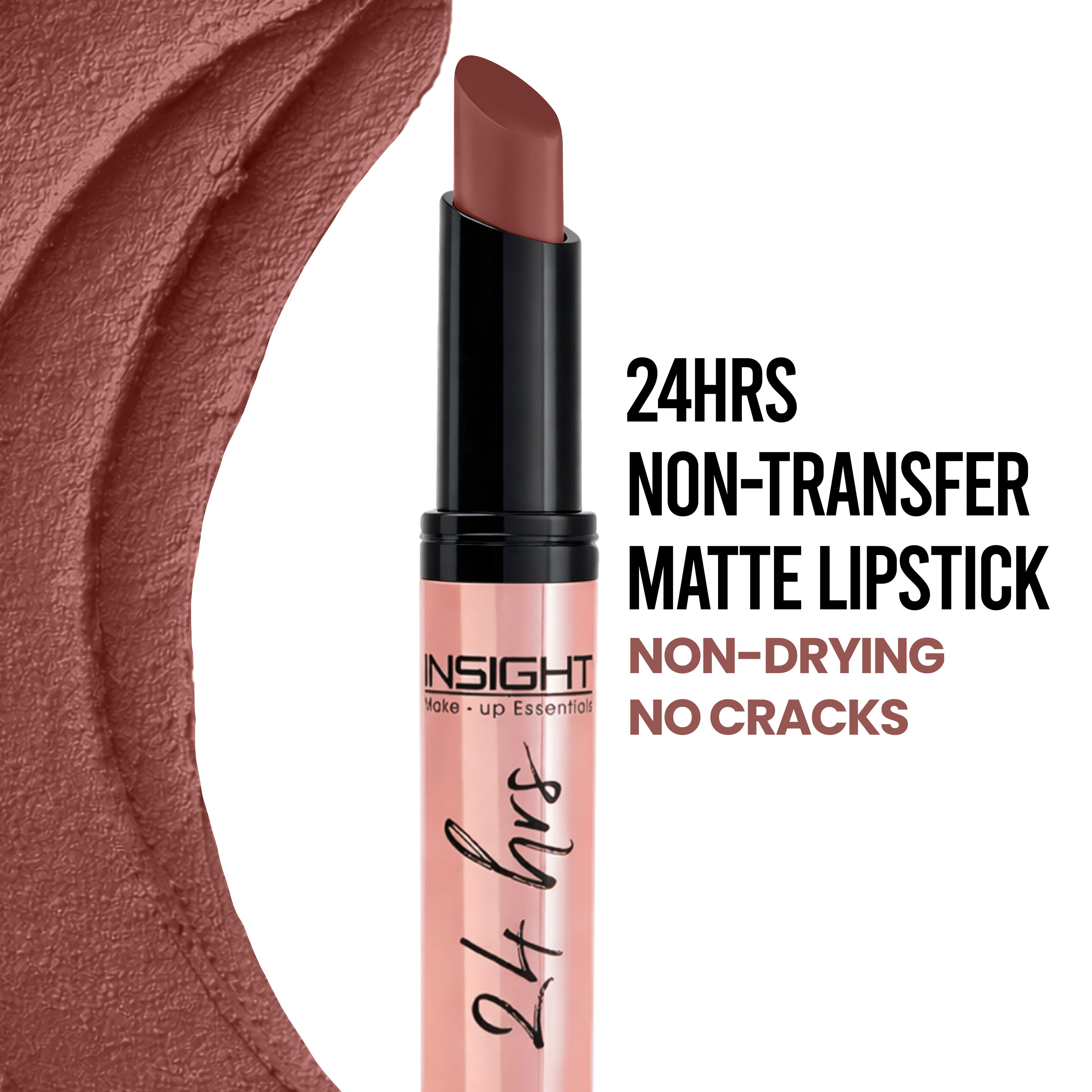 24 Hrs Non Transfer Matte Lipstick, Creamy Texture Matte Finish, Waterproof - I'm The Boss