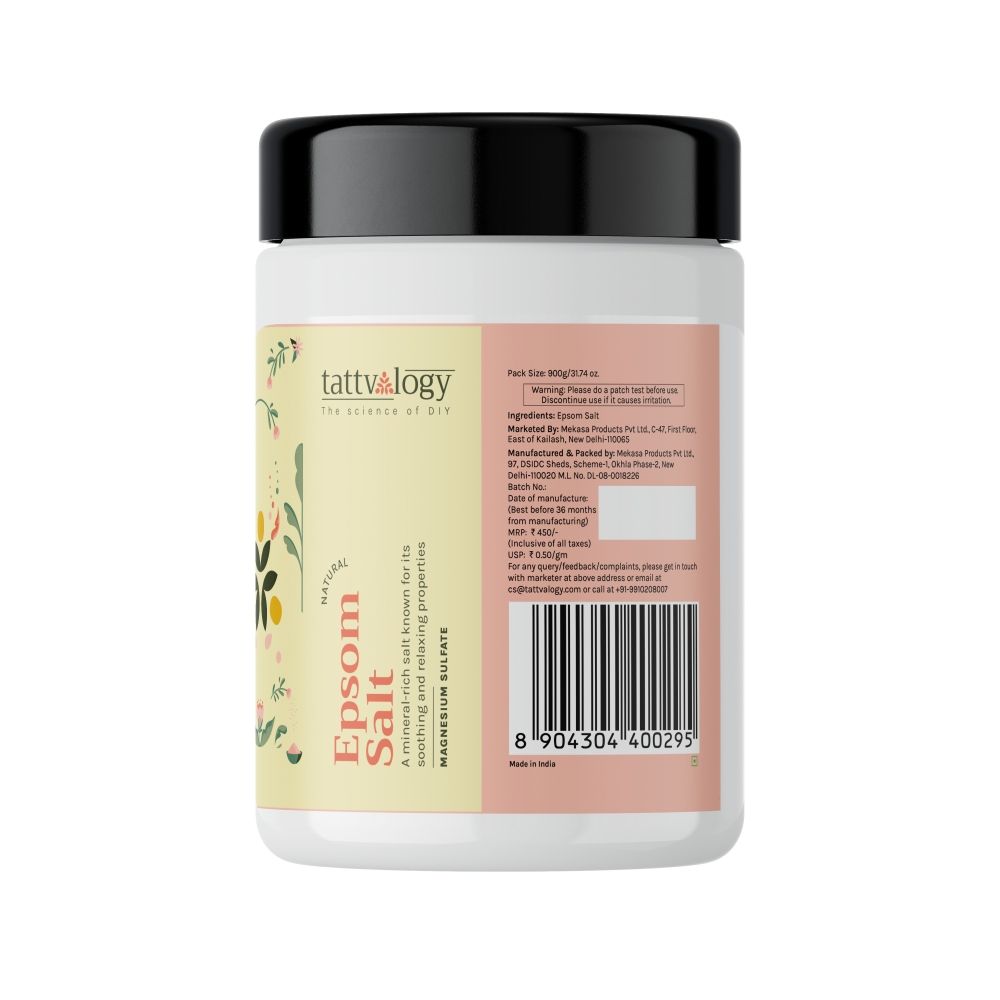 Pharma Grade Epsom Salt - Muscle Relief, Feet Soak & Relaxing Bath Salt for Ultimate Care