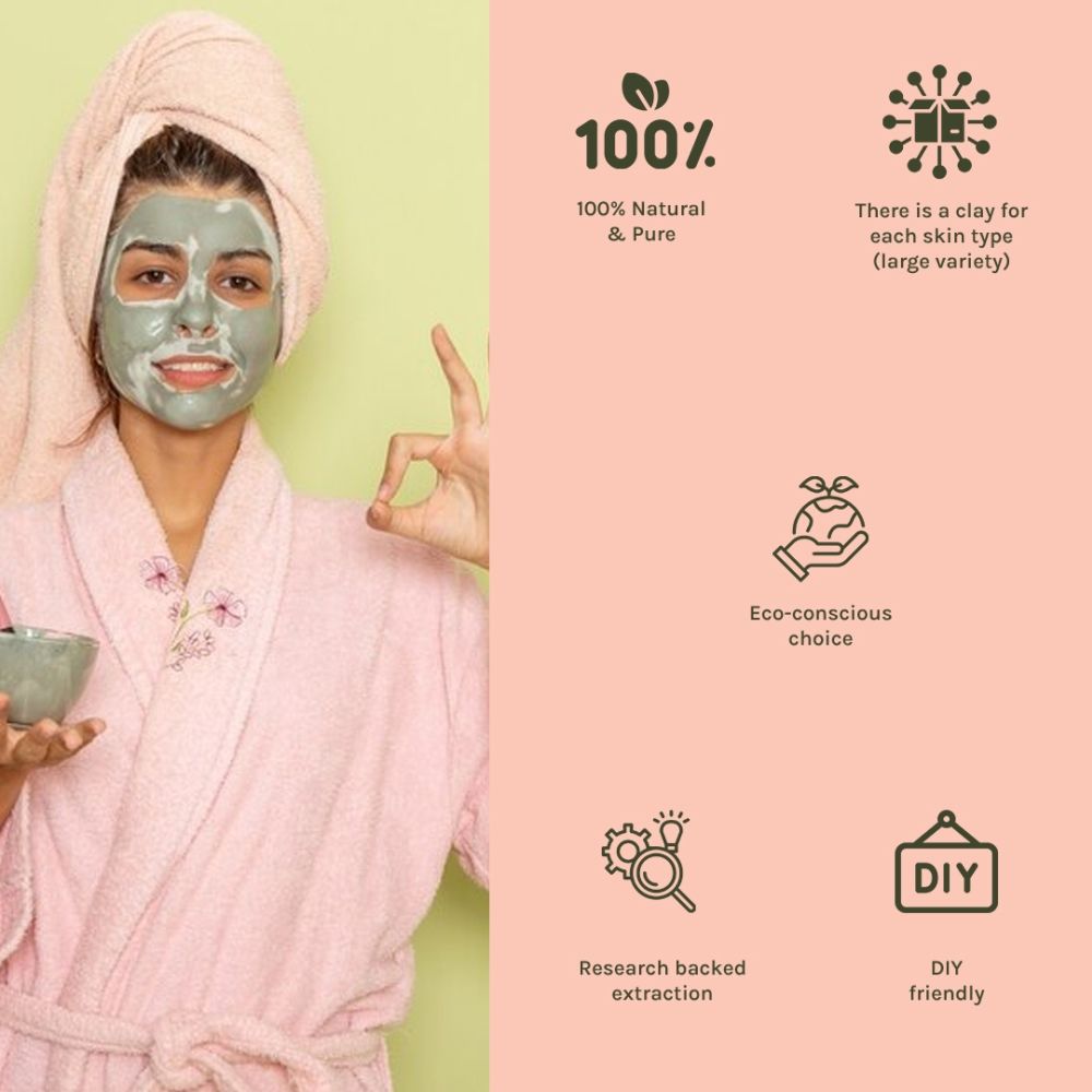 Serbian Blue Clay - Detoxifies, Purifies Pores & Restores Glow for Balanced, Healthy Skin