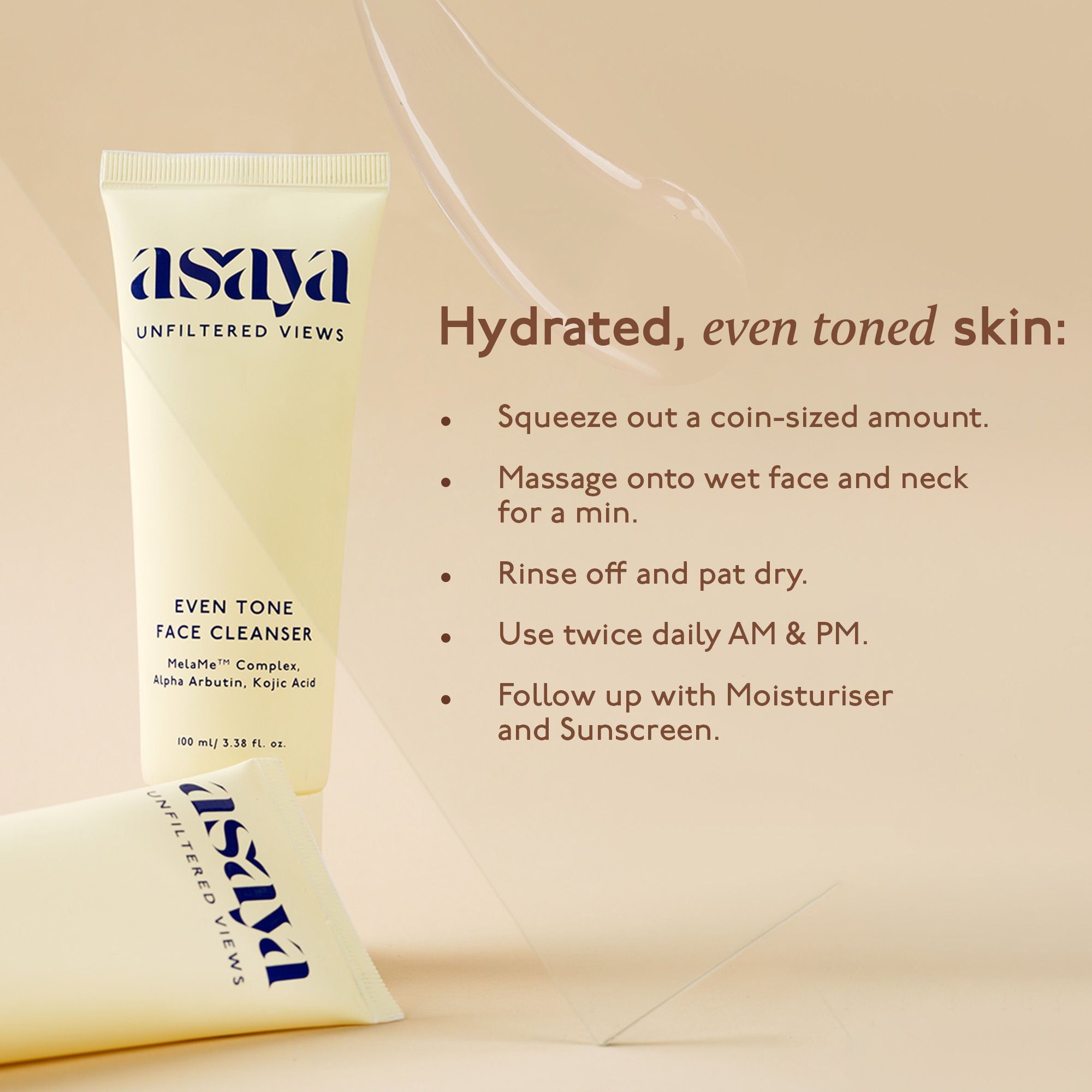 Dark Spot Even Tone Face Wash for Men & Women with MelaMe Complex, Kojic Acid & Alpha Arbutin