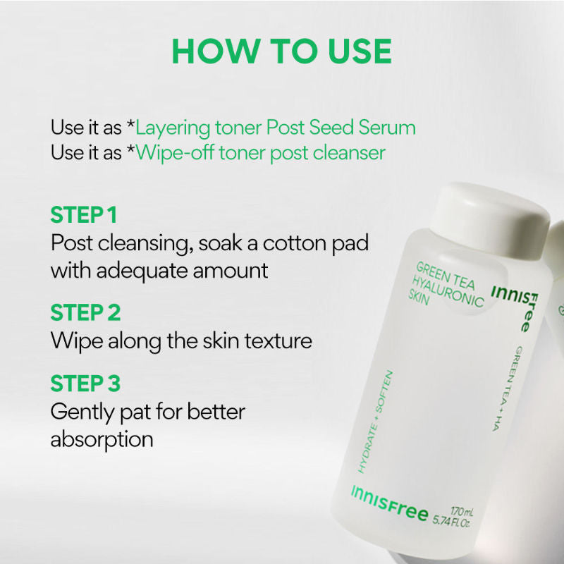 Green Tea Hyaluronic Toner - Hydrating & Refreshing Skin