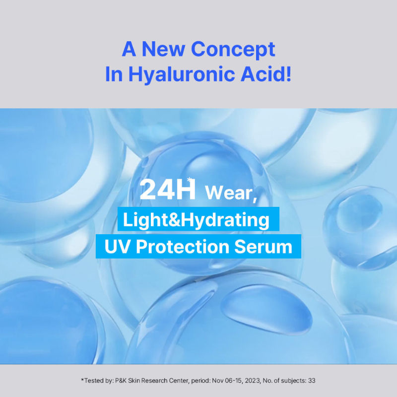 Green Tea Hyaluronic Sunscreen Serum SPF 50+ PA++++ No White Cast Lightweight & Hydrating