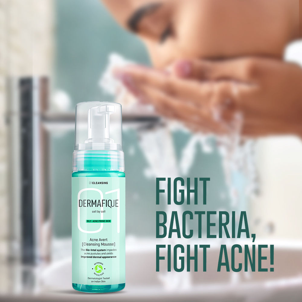 Acne Avert Cleansing Mousse, Foaming Face Wash With Salicylic Acid, Reduces Acne