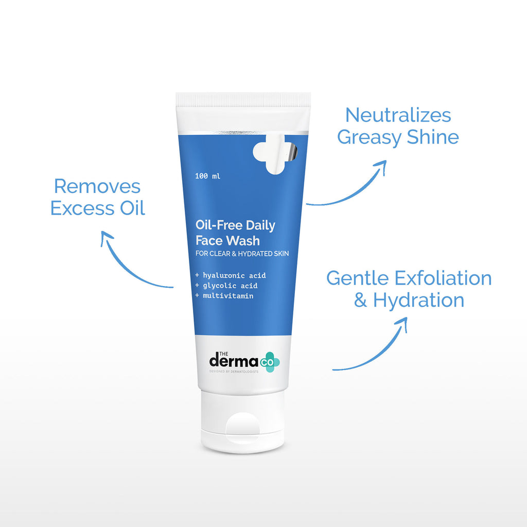 Oil-free Daily Face Wash With Hyaluronic Acid Glycolic Acid For Hydrated Skin