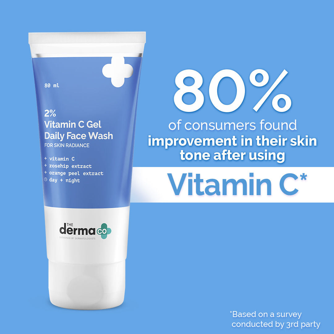 2% Vitamin C Gel Daily Face Wash With Rosehip & Orange Peel Extract