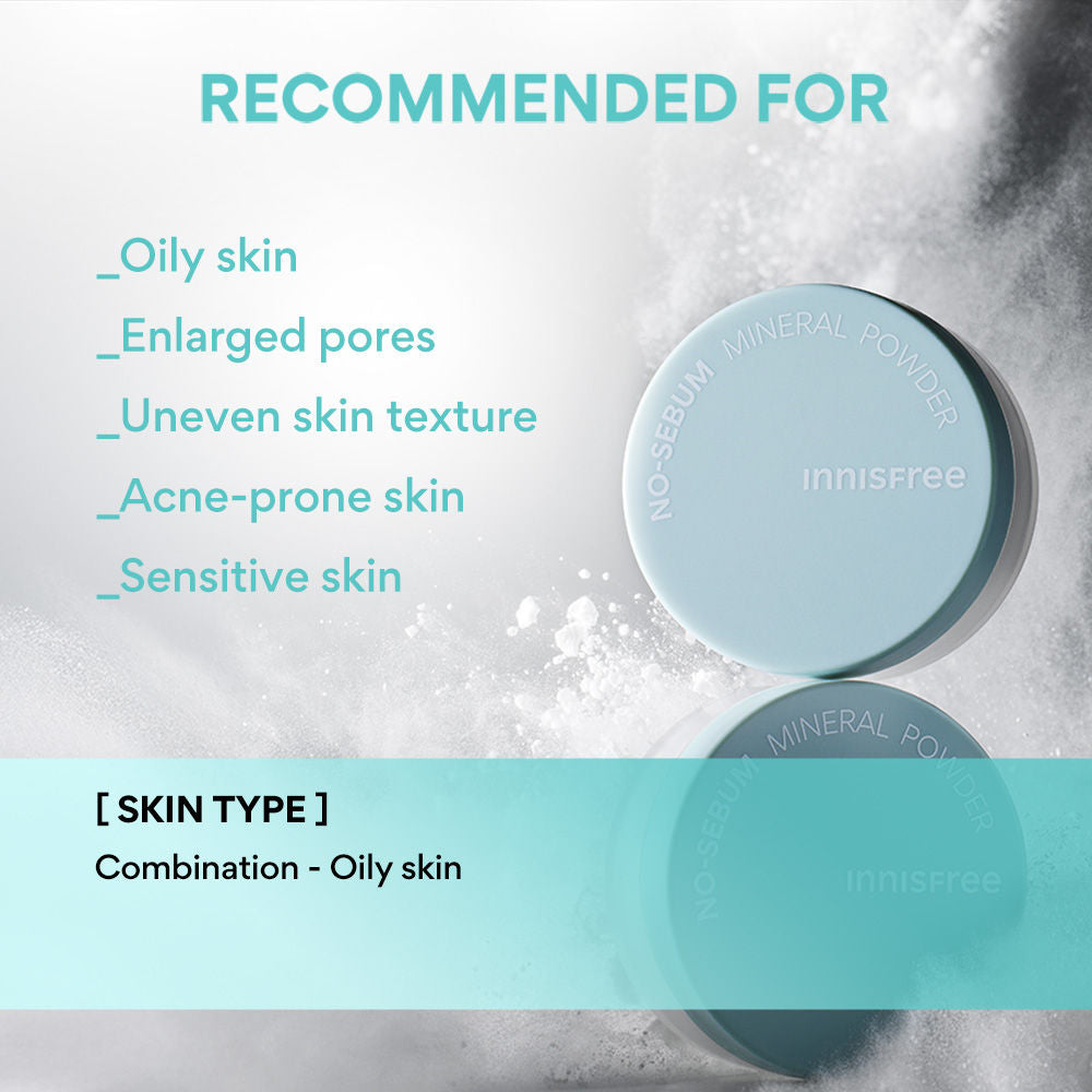 No Sebum Mineral Powder For Oil Control, Makeup Fixer & Reduces Hair Greasiness