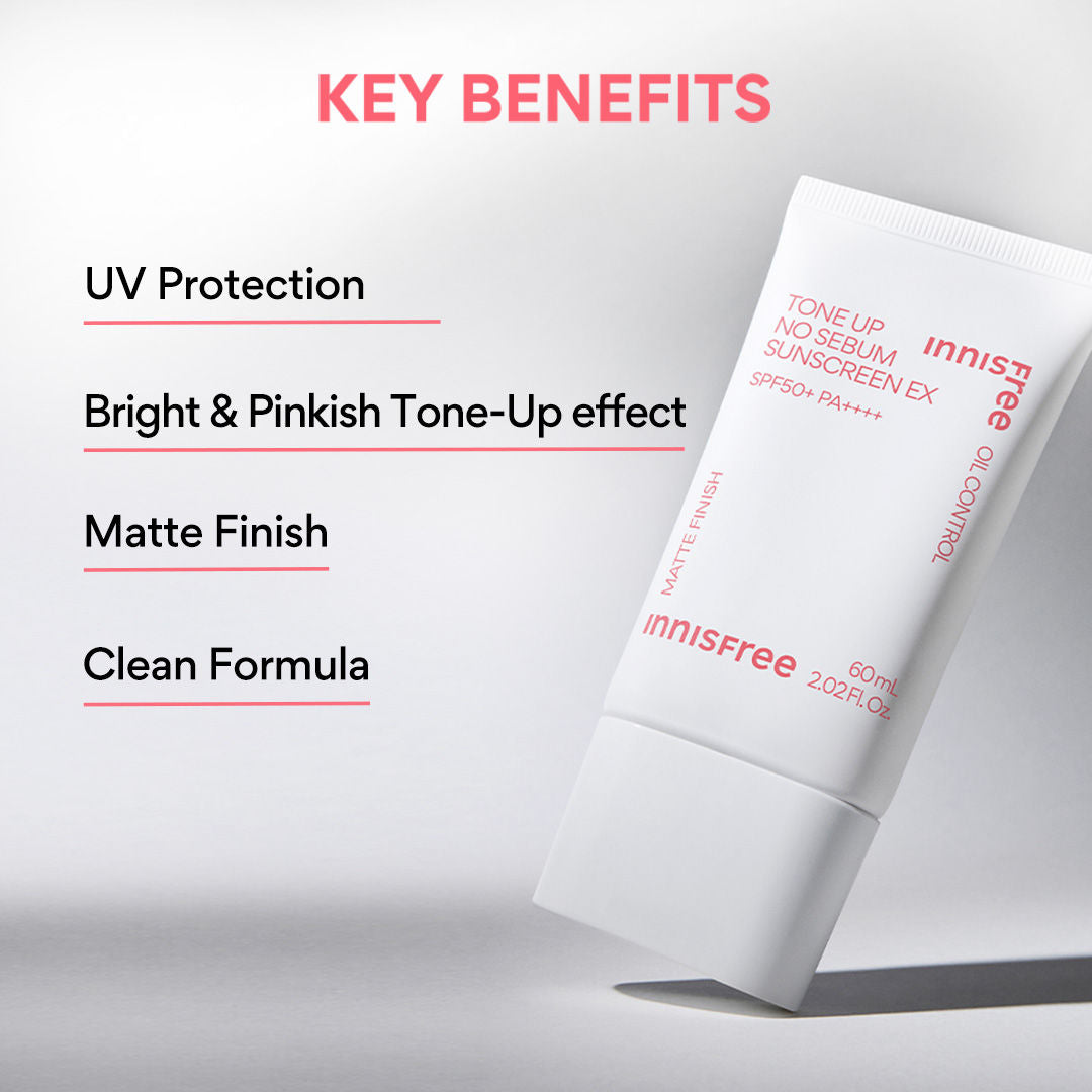 Tone Up No Sebum Sunscreen EX SPF 50+ PA++++ For Oil Control - Matte Finish