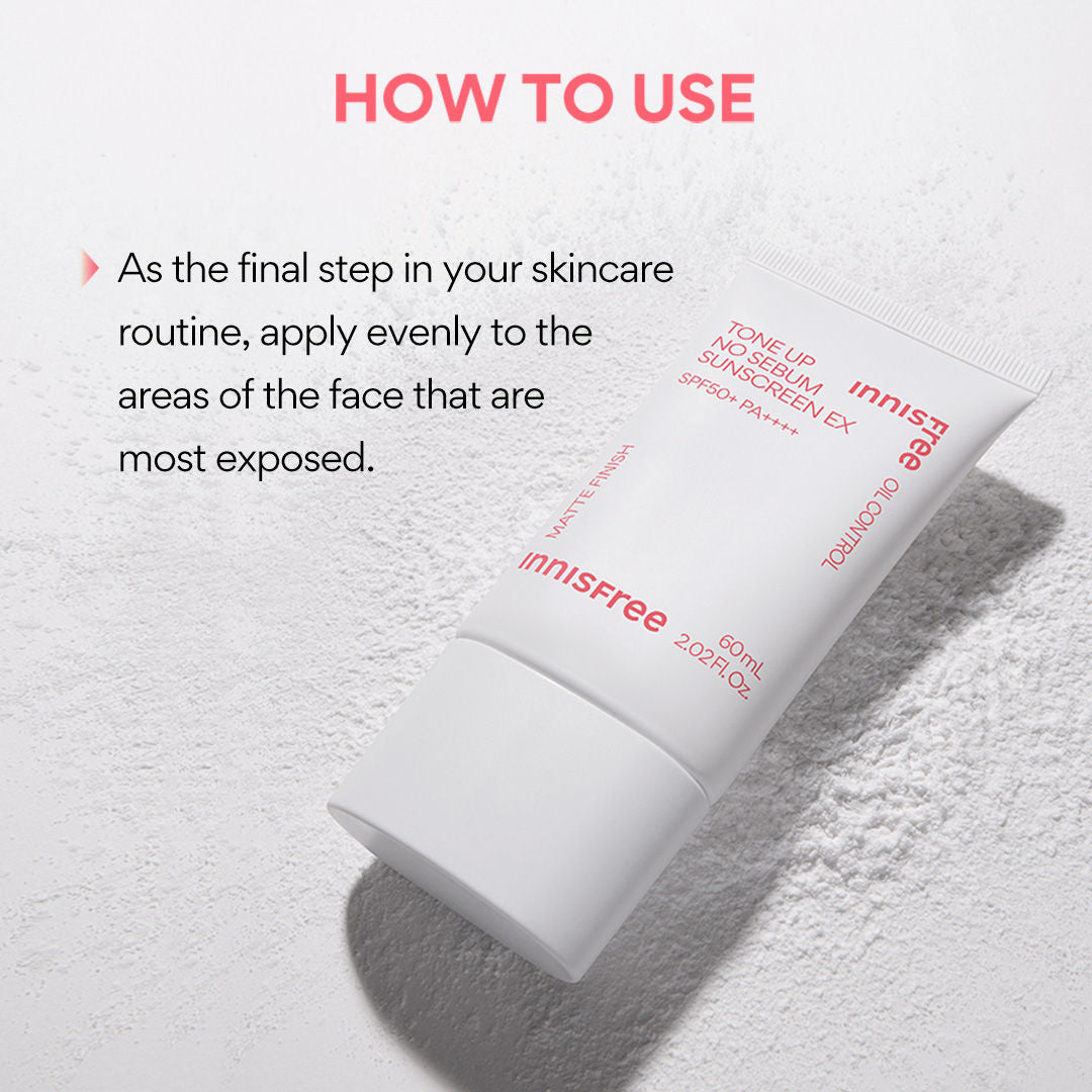 Tone Up No Sebum Sunscreen EX SPF 50+ PA++++ For Oil Control - Matte Finish