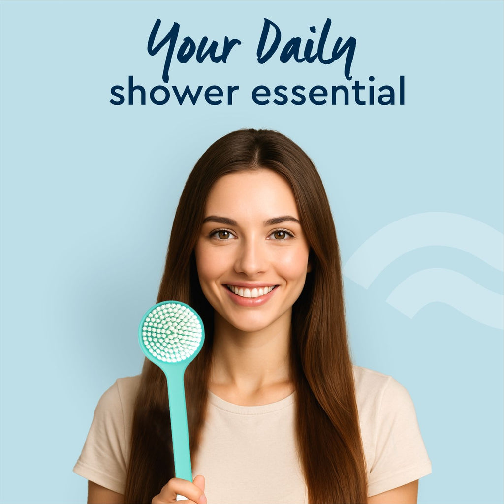 Body Scrub Bath Brush With Long Handle