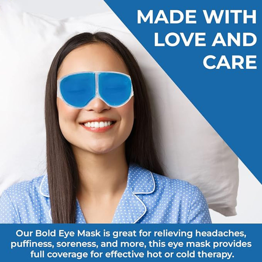 Stretchable Eye Mask With Cooling Gel For Dark Circles Dry Eyes & Redness