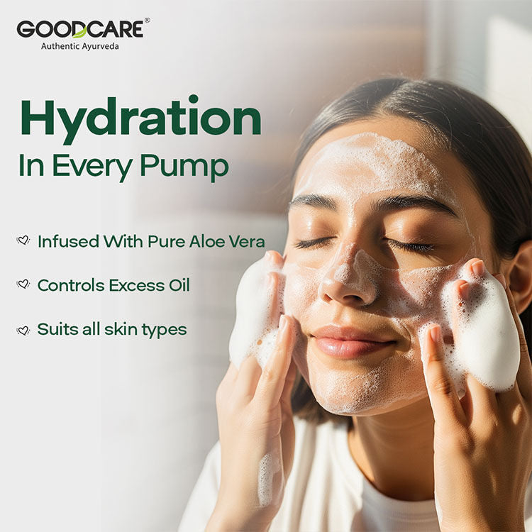 Ayurvedic Aloe Vera Foaming Face Wash With Ashwagandha & Cucumber