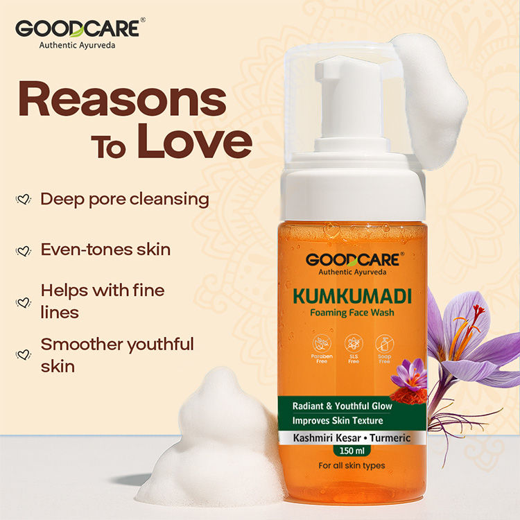 Ayurvedic Kumkumadi Foaming Face Wash With Saffron & Turmeric