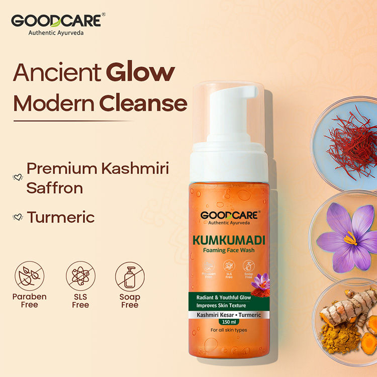 Ayurvedic Kumkumadi Foaming Face Wash With Saffron & Turmeric