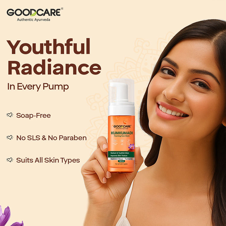 Ayurvedic Kumkumadi Foaming Face Wash With Saffron & Turmeric