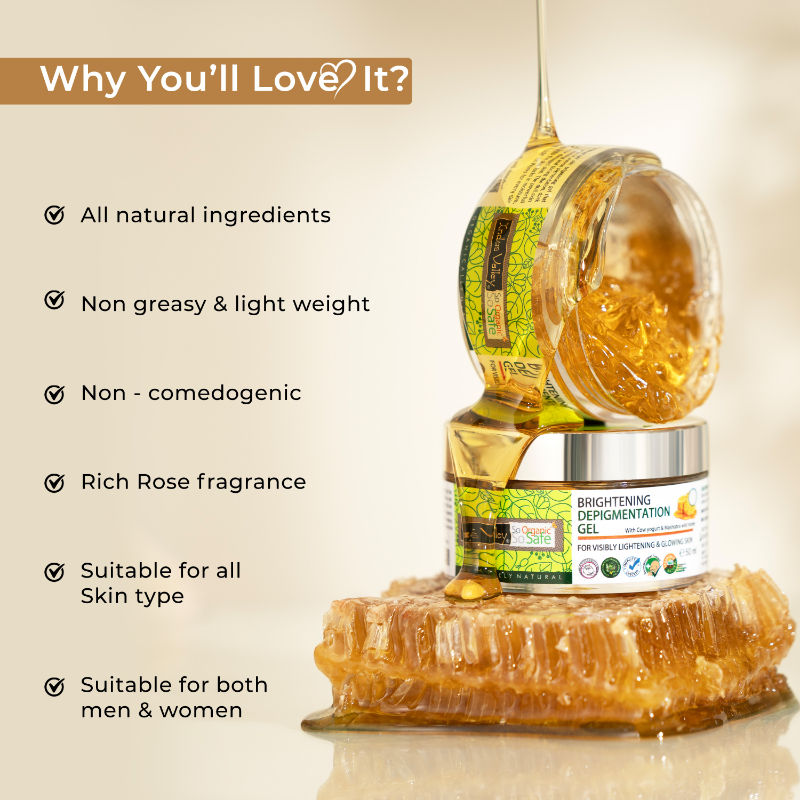 Yogurt & Honey Depigmentation Gel, Skin Brightening & Lightening
