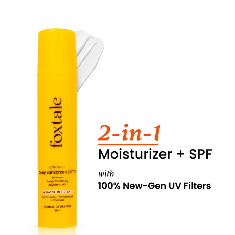 Dewy Sunscreen SPF 70 PA++++ With Niacinamide + Provitamin B5 + Vitamin E