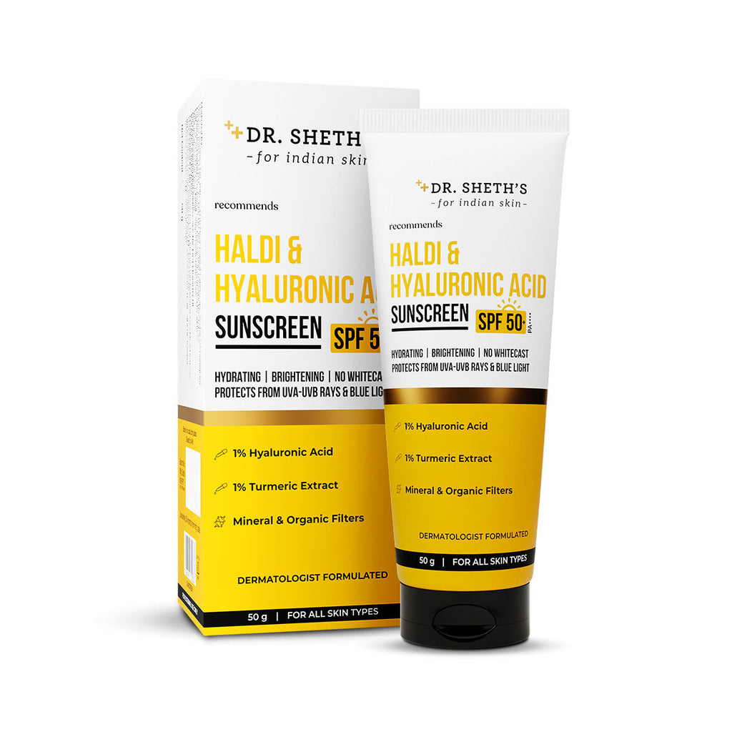 Haldi & Hyaluronic Acid Sunscreen Spf 50+ Pa+++ For All Skin Type