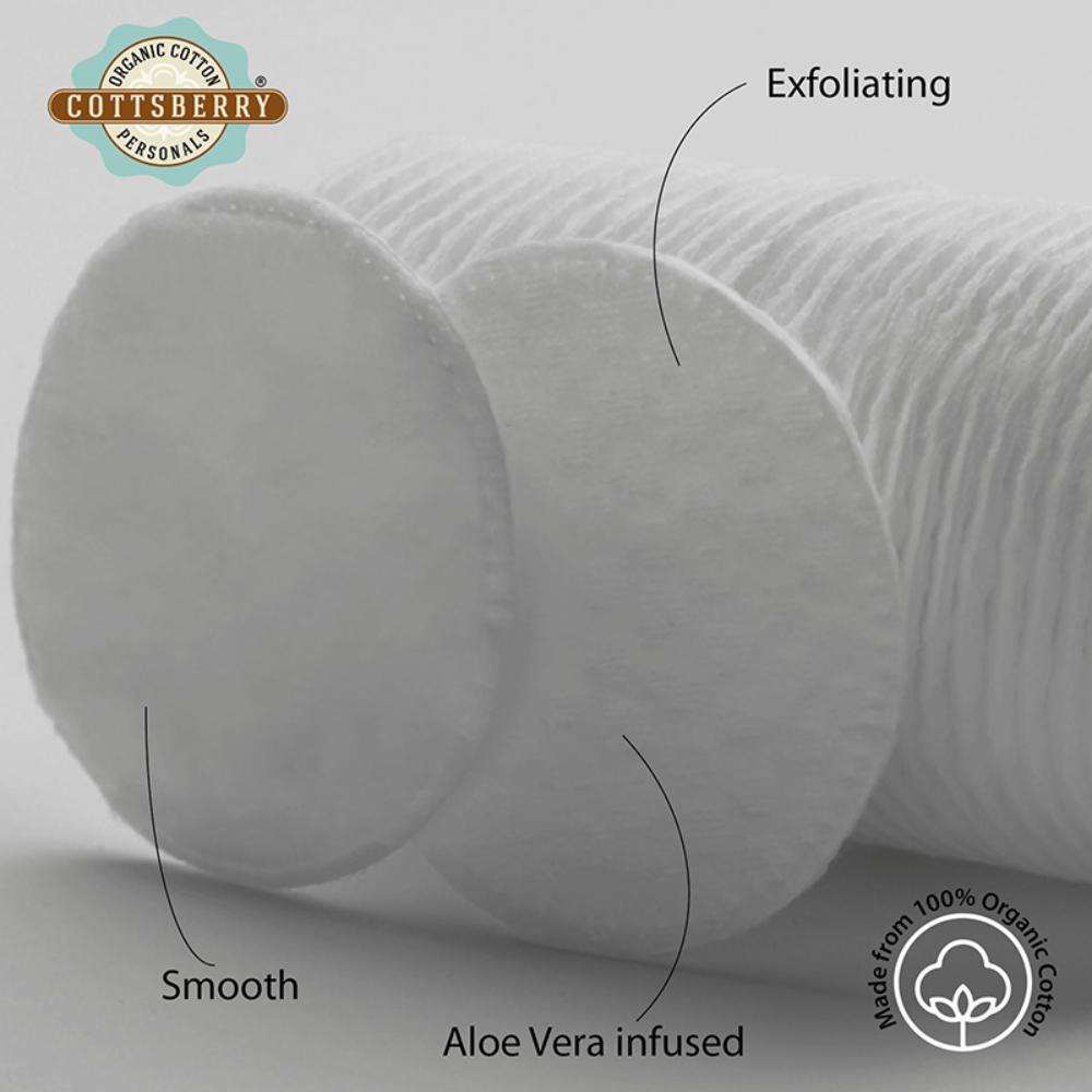 Organic Cotton Round Eye Pads With Aloevera