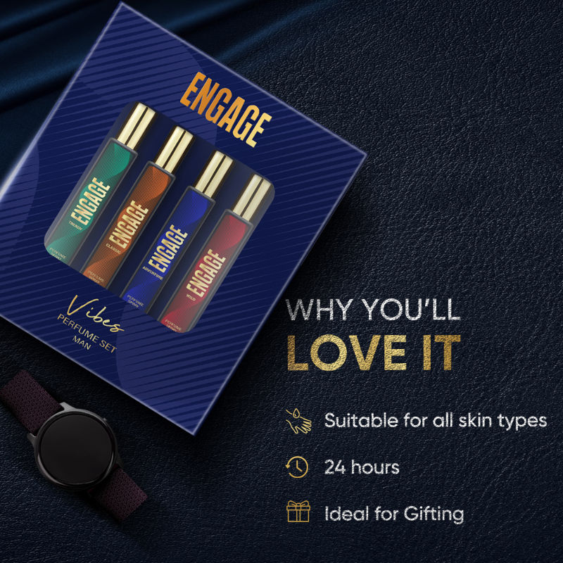 Vibes Perfume Spray Set For Men