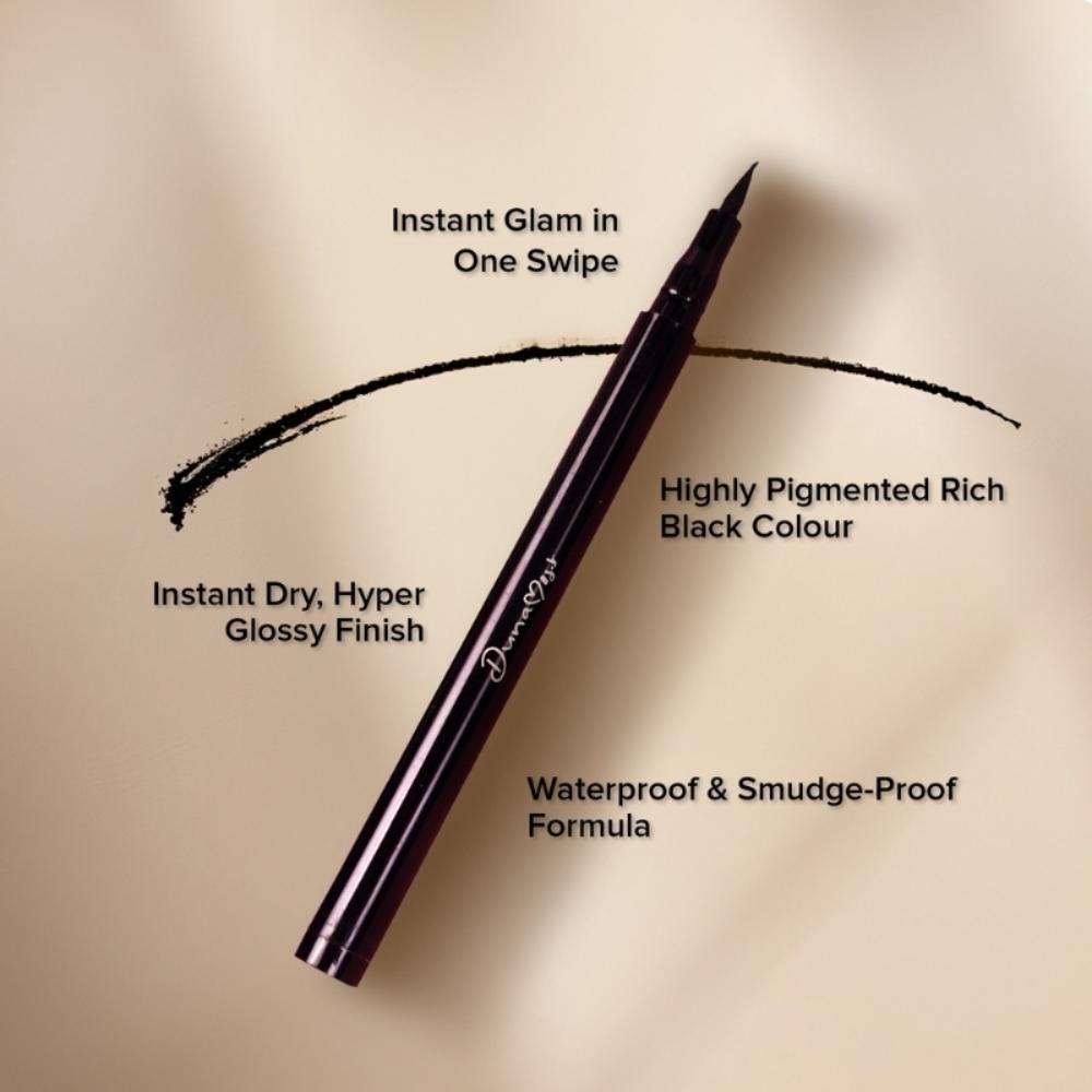 Dunamiss Liquid Sketch Smudge Proof Eyeliner - Intense Black