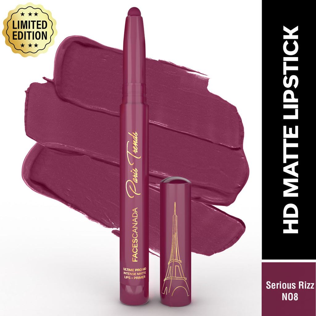 Ultime Pro HD Intense Matte Lips + Primer - Serious Rizz N08, 9HR Long Stay