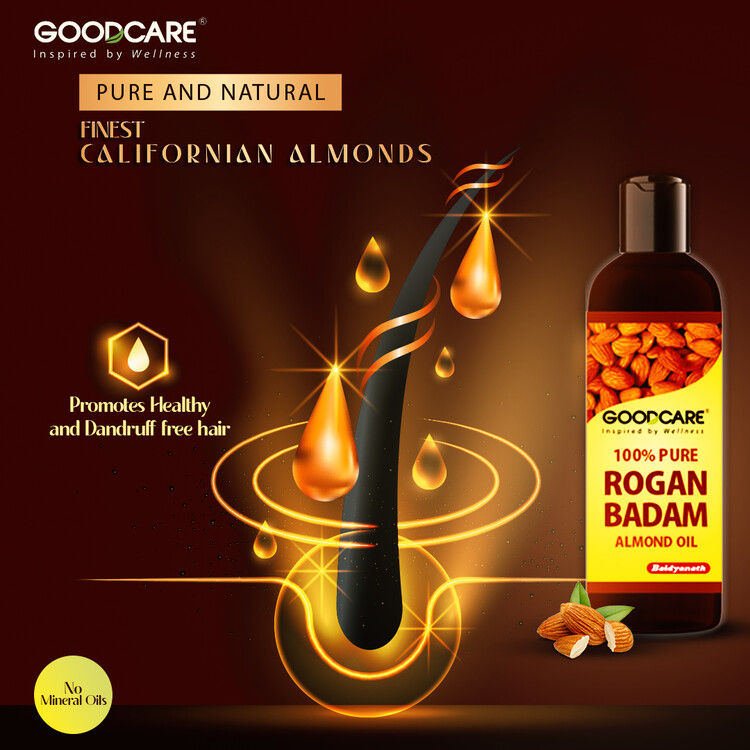 Rogan Badam Oil Pure Ayurvedic Almond Oil for Hair Growth and Glowing Skin