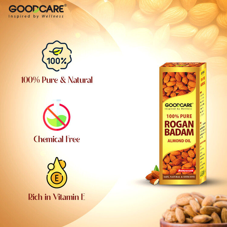 Rogan Badam Oil Pure Ayurvedic Almond Oil for Hair Growth and Glowing Skin