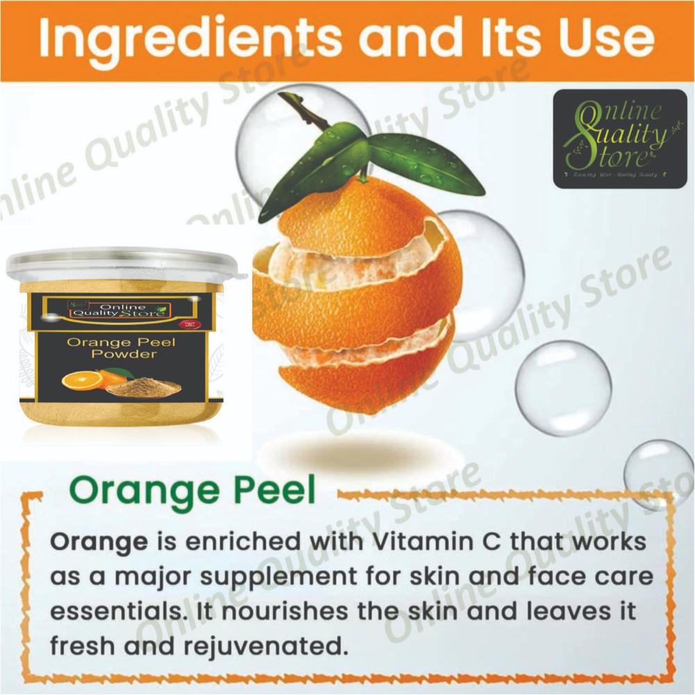 Orange Peel Powder For Skin Whitening