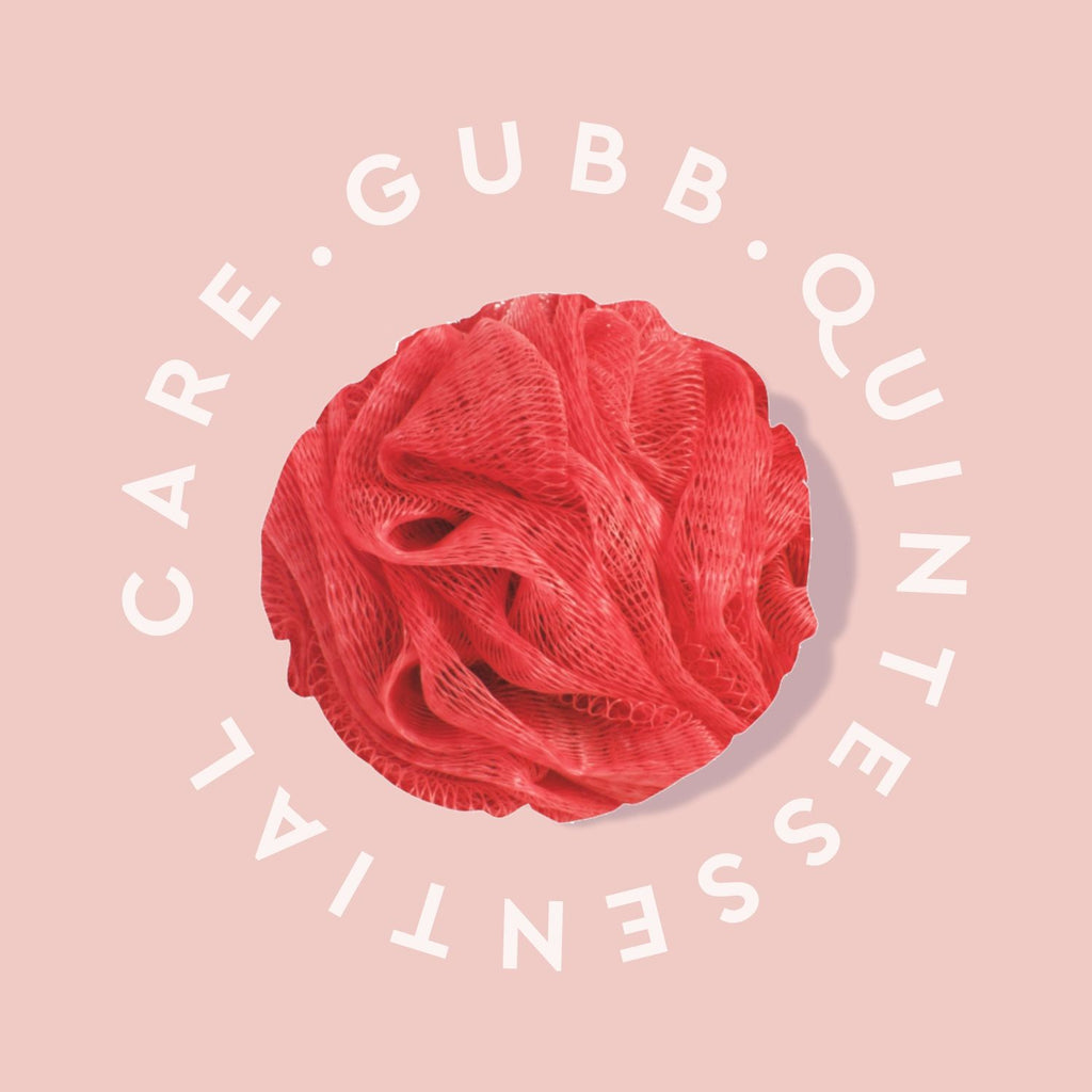 Luxe Bath Sponge Round Loofah For Women & Men - Coral