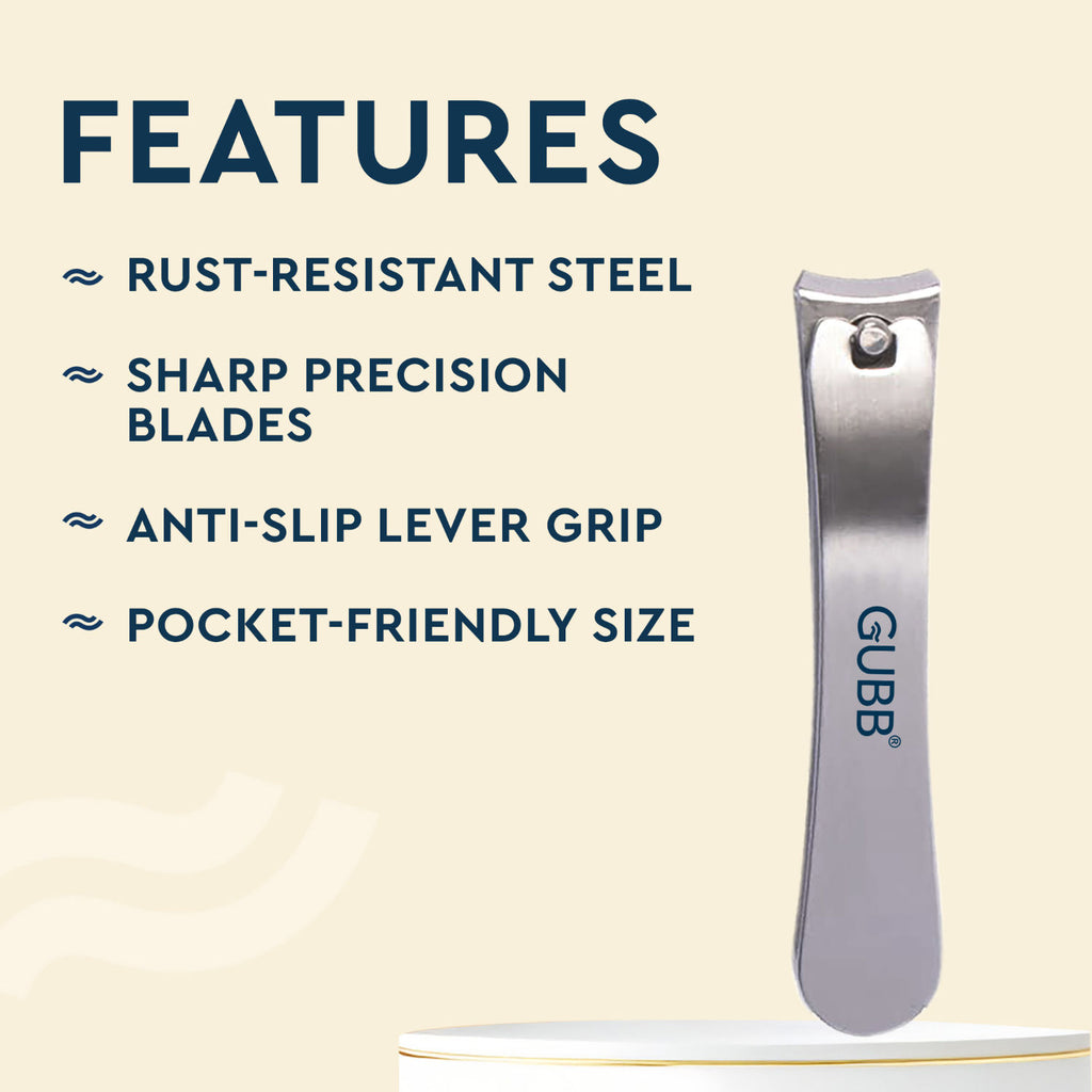 Curved Nail Clipper For Men & Women, Stainless Steel Nail Cutter