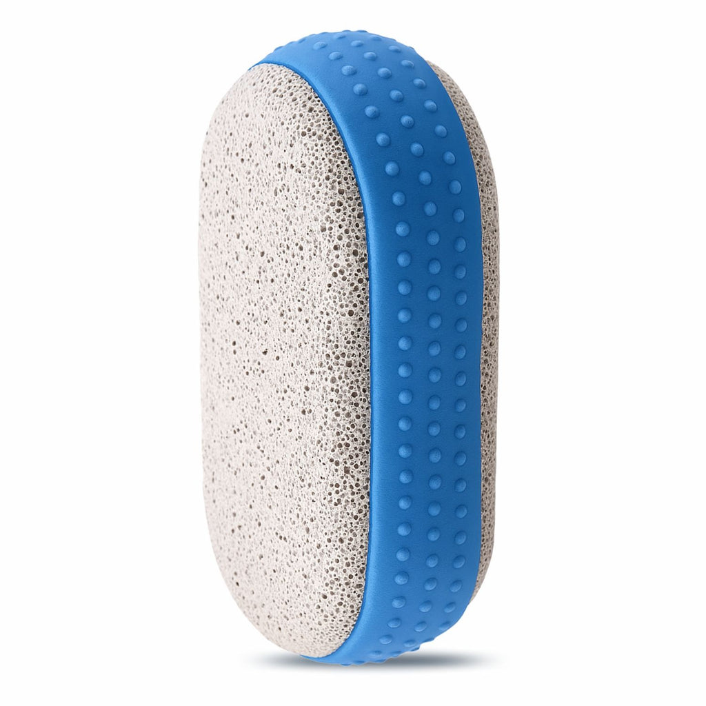Pumice Stone For Feet Dead Skin Removal, Pedicure Tool With Rubber Grip