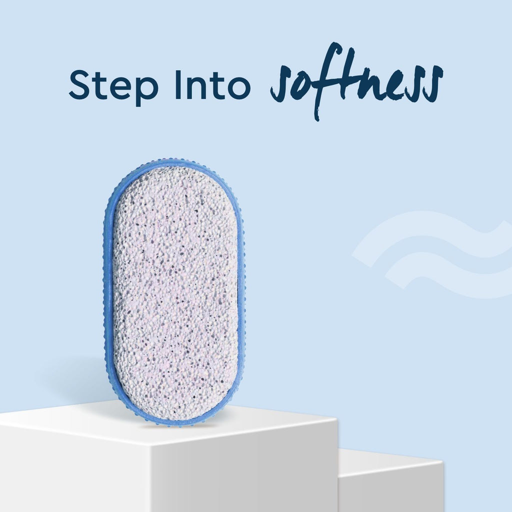 Pumice Stone For Feet Dead Skin Removal, Pedicure Tool With Rubber Grip