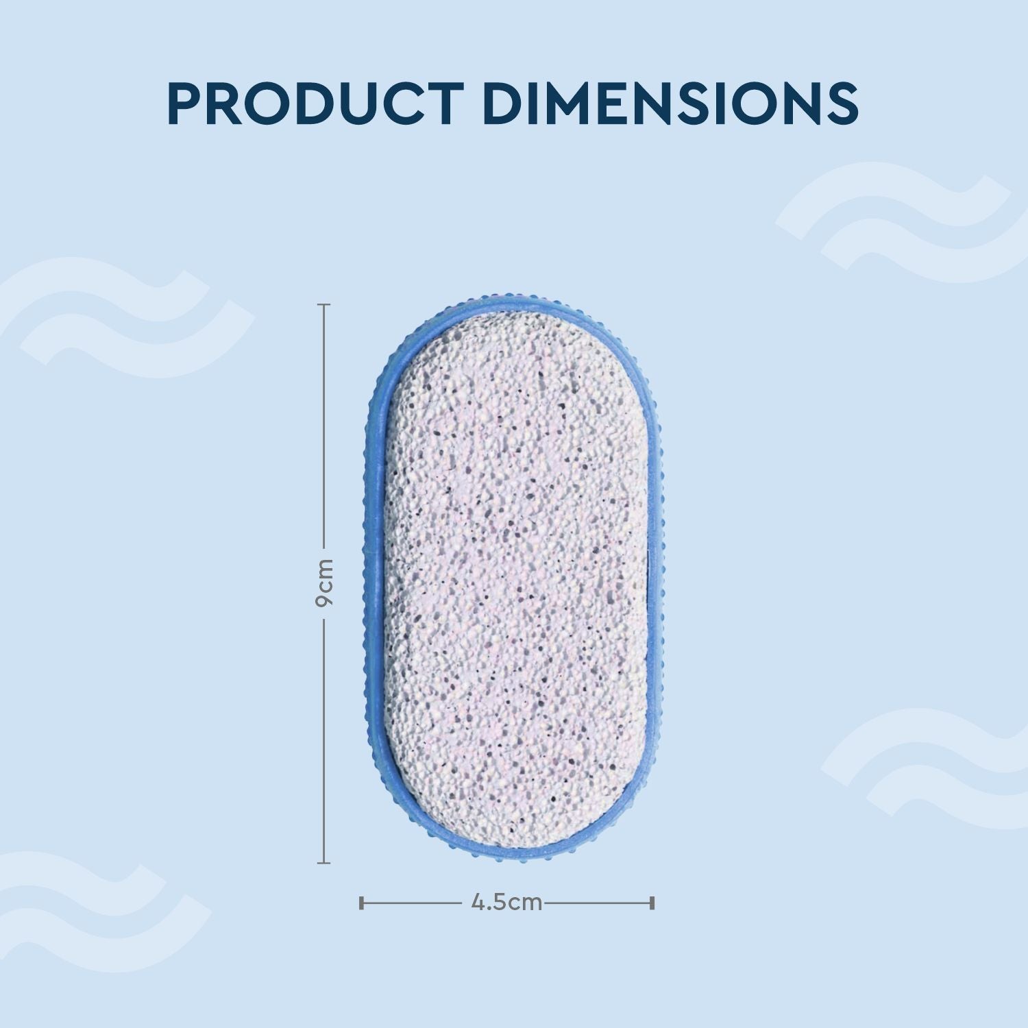 Pumice Stone For Feet Dead Skin Removal, Pedicure Tool With Rubber Grip