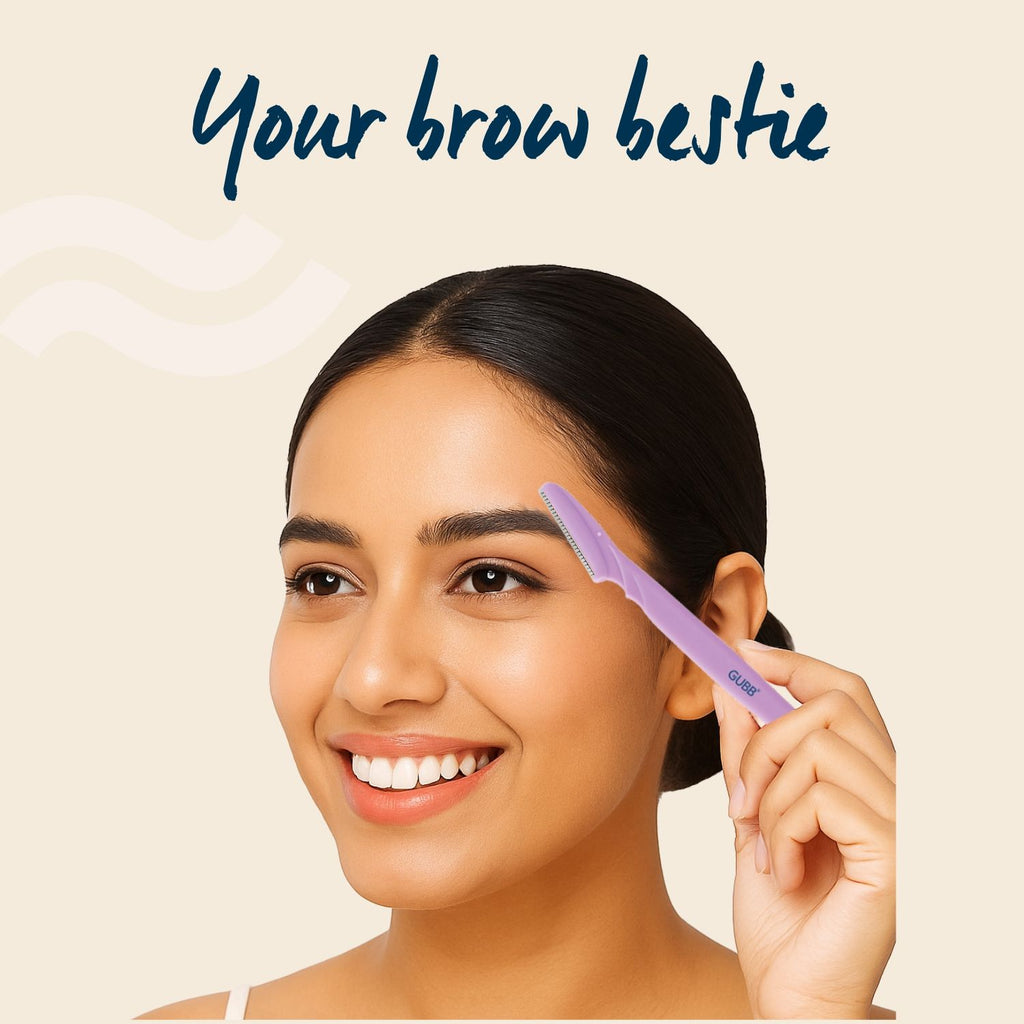 Face & Eyebrow Razor - Can Be Used On Upper Lips, Chin, Peach Fuzz, 3 pcs