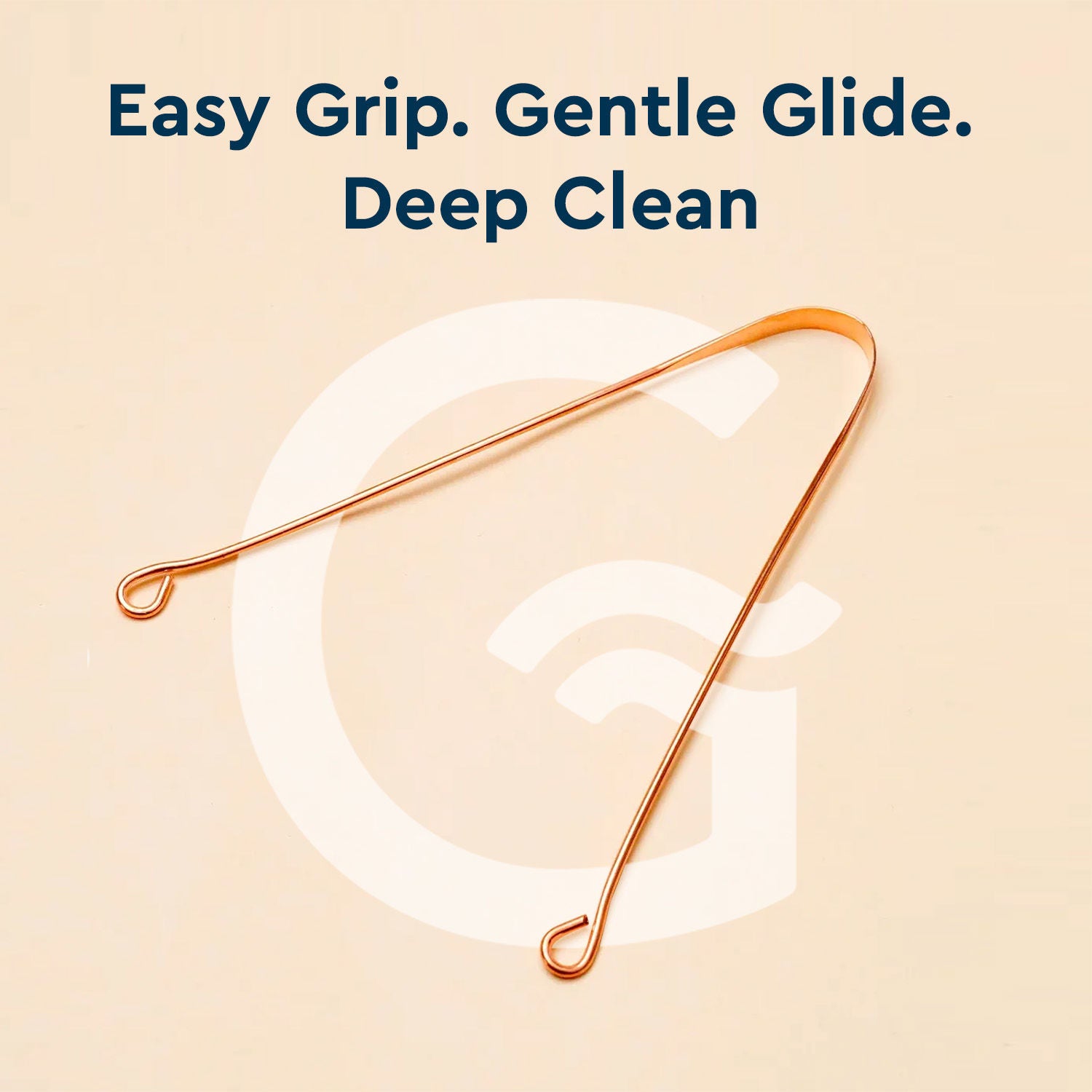 Copper Tongue Cleaner (round)