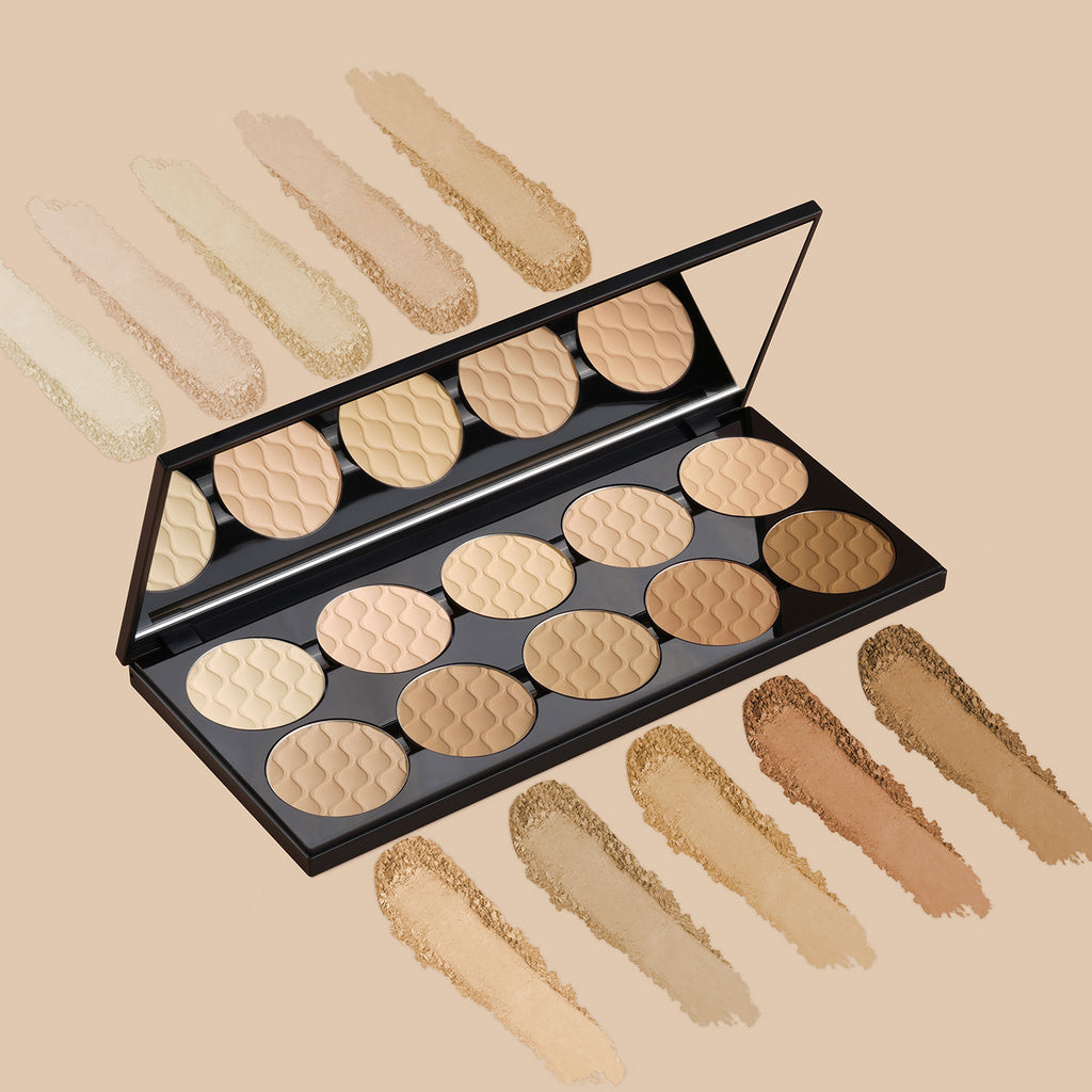 Studio HD Powder Foundation Palette - Oil Control, Medium to Full Coverage & Even Natural Finish