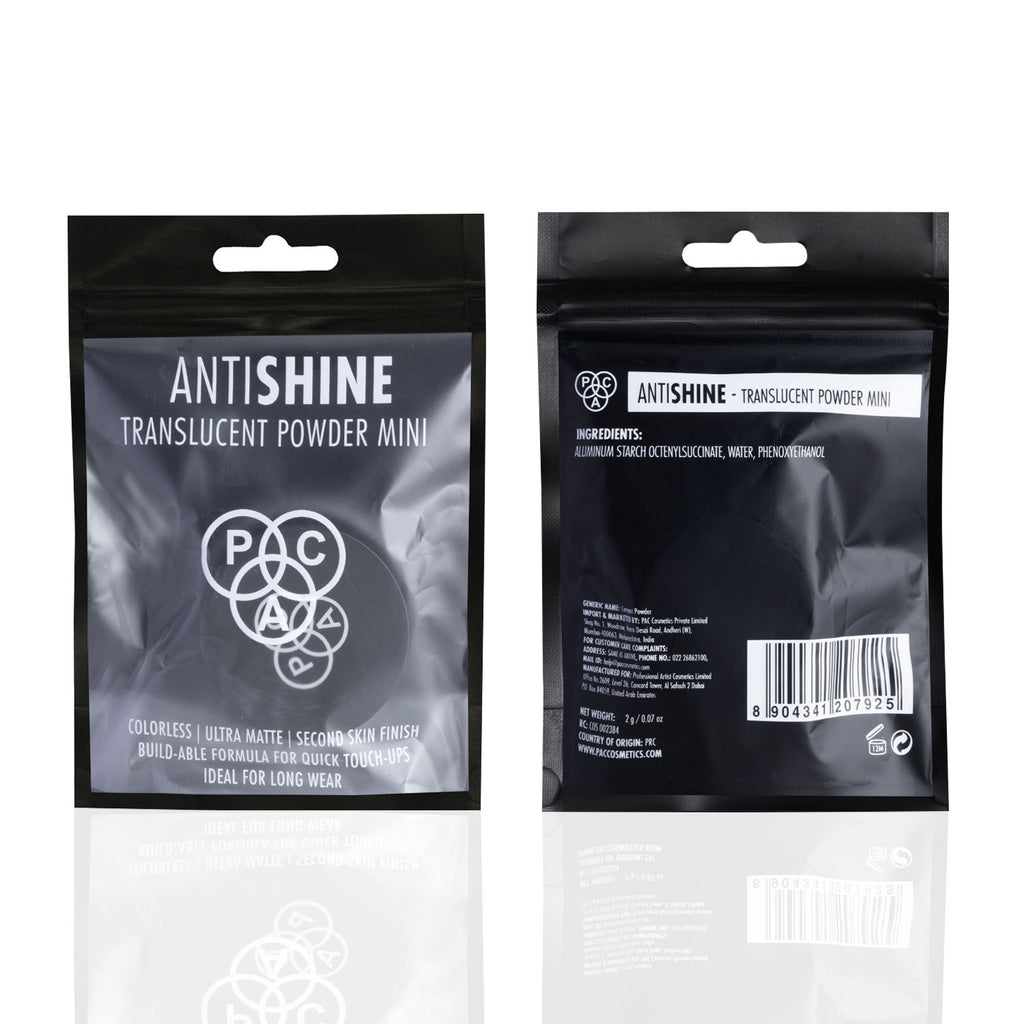 Translucent Powder Antishine Mini -Controls Shine Prevents Flashbacks Lightweight Setting Powder