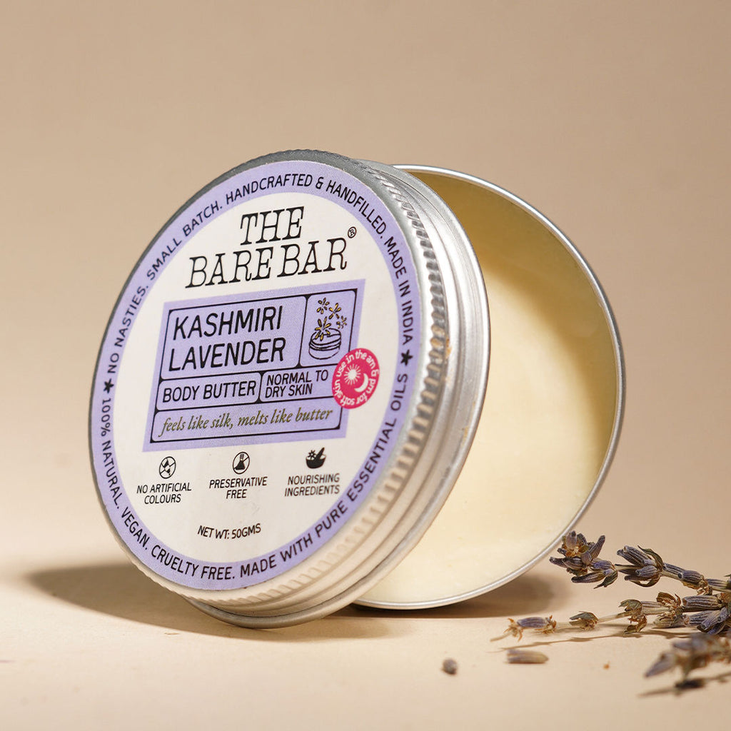 Kashmiri Lavender Body Butter - Calming body cream with shea and mango butters