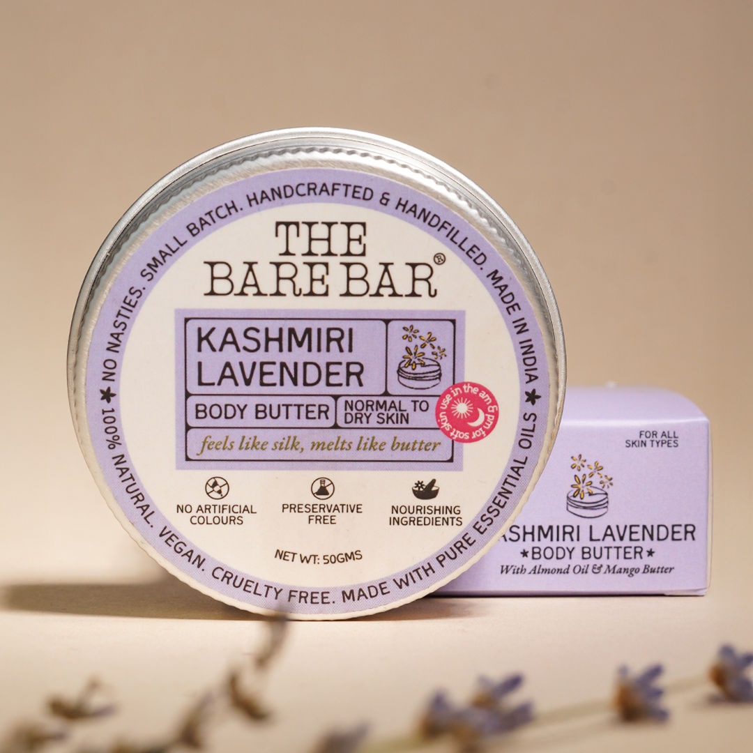 Kashmiri Lavender Body Butter - Calming body cream with shea and mango butters