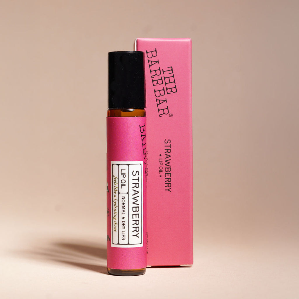 Strawberry Lip Oil - Jojoba & Coconut Oils for Smooth, Soothing Lip Care