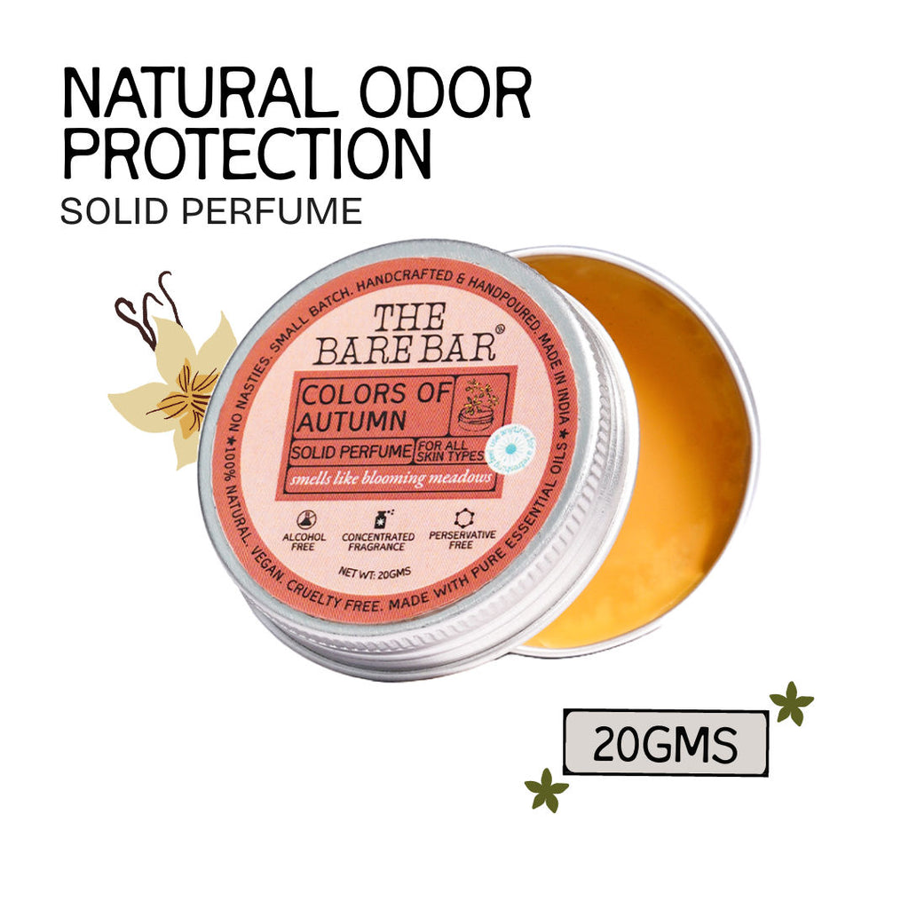 Colors of Autumn Solid Perfume - Spicy floral perfume with warm, travel scent - 20g