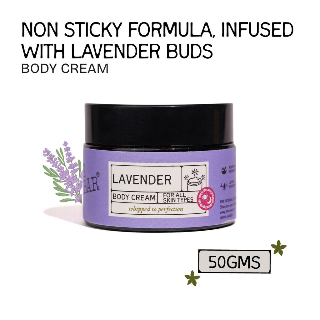 Lavender Body Cream Floral Sweet Scent with Sandalwood & Lavender