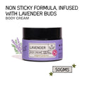 Lavender Body Cream Floral Sweet Scent with Sandalwood & Lavender