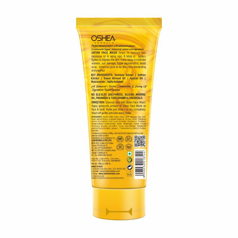Ubtan Glowing & Tan Removing Face Mask