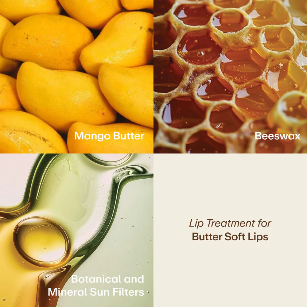 100% Natural Mango Butter Lip Balm for Dry & Pigmented Lips with SPF 30 PA+++