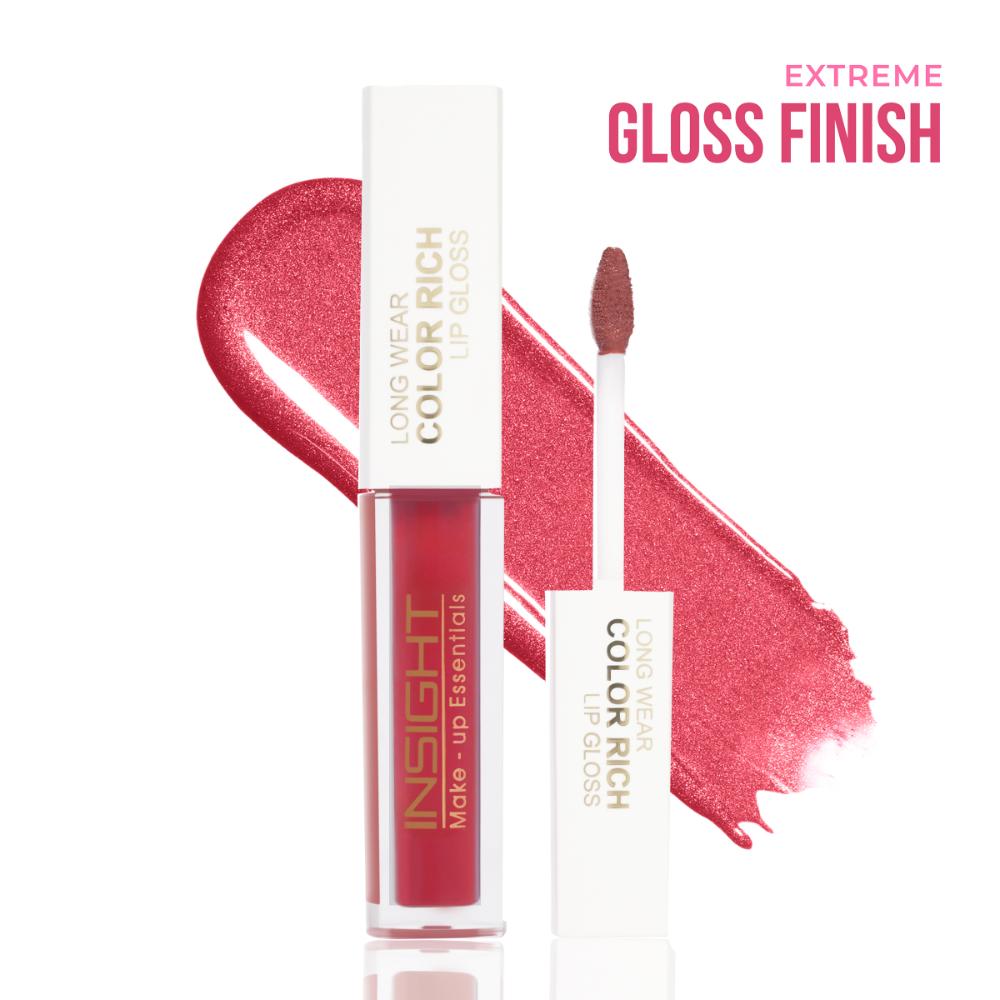 Long Wear Color Rich Lip Gloss, Moisturising Long Wear Formula, Ultra Glossy Finish - Bitten