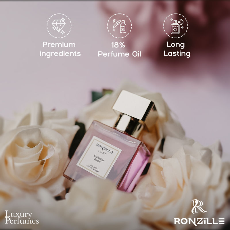 Enchanted Bloom Eau de Parfum Fresh with Jasmine & Musk Long Lasting Perfume For Women