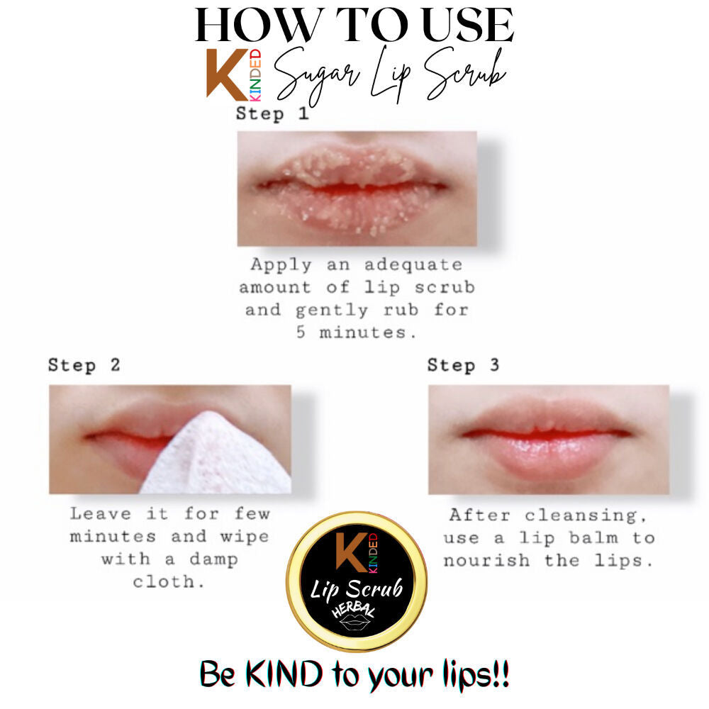 Lip Sugar Scrub Herbal Exfoliator