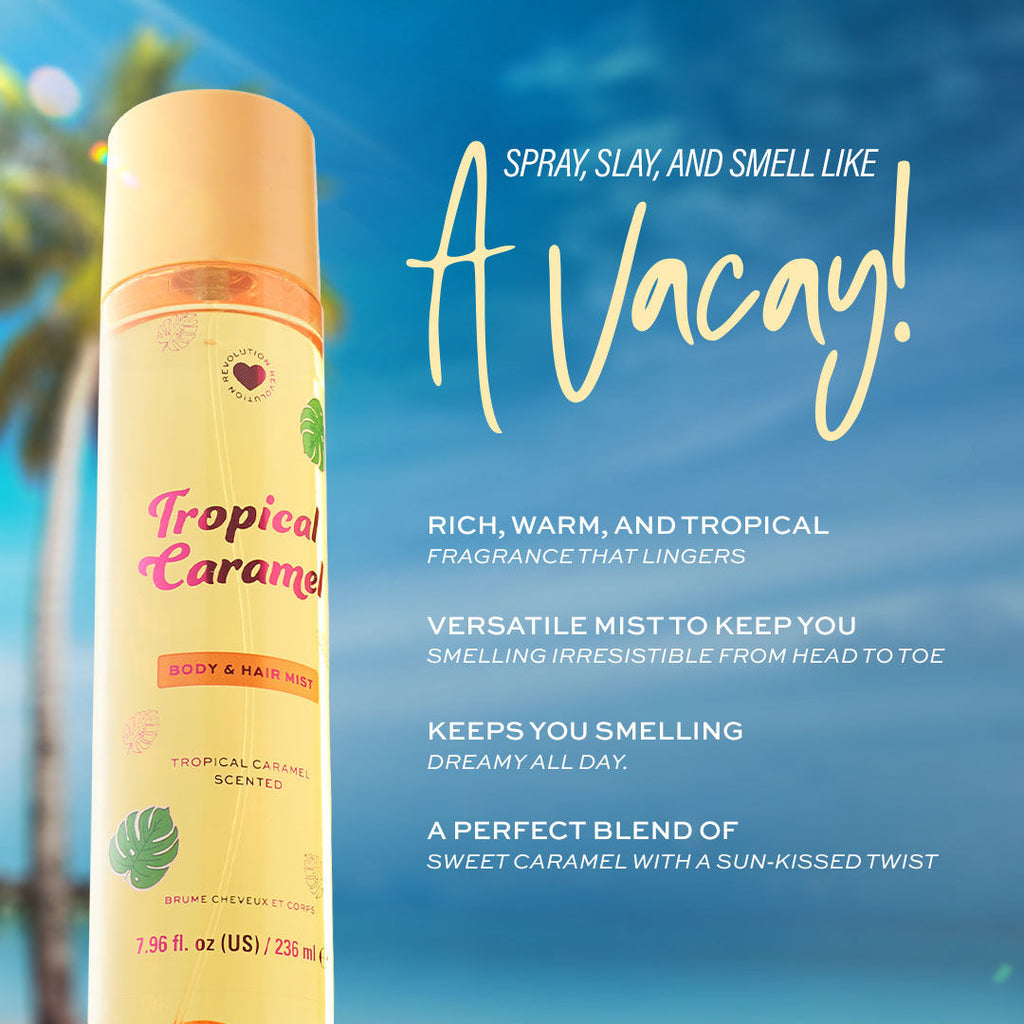 Tropical Caramel Hair And Body Mist